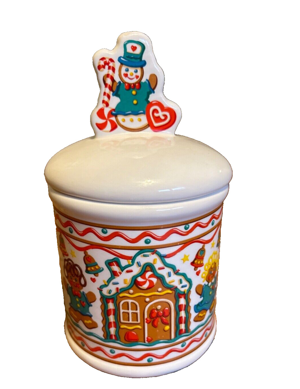 Vintage Cookie Jar  by Teleflora Gingerbread Man Christmas