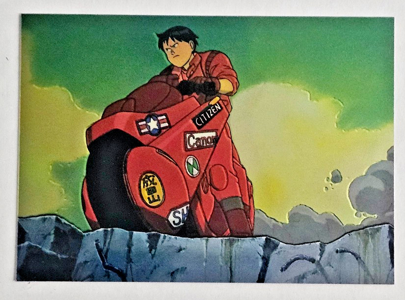 1994 CORNERSTONE AKIRA CHROMIUM INSERT #C1 KENEDA ON BIKE * ULTRA RARE *