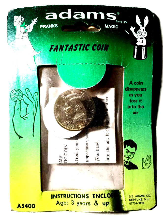 SS Adams Vintage FANTASTIC COIN   Toss a Coin In The Air.....It Disappears