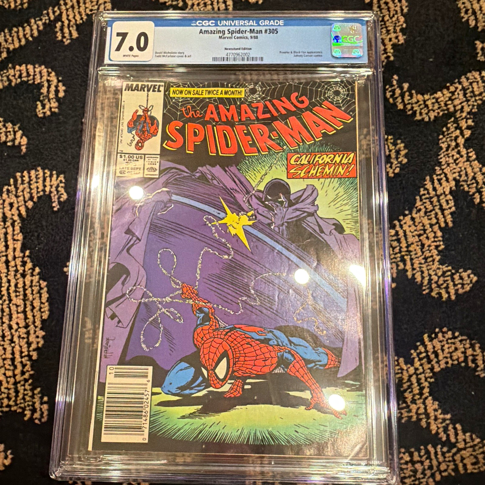 Marvel The Amazing Spider-Man #305 CGC 7.0 White Pages (1988) Newsstand