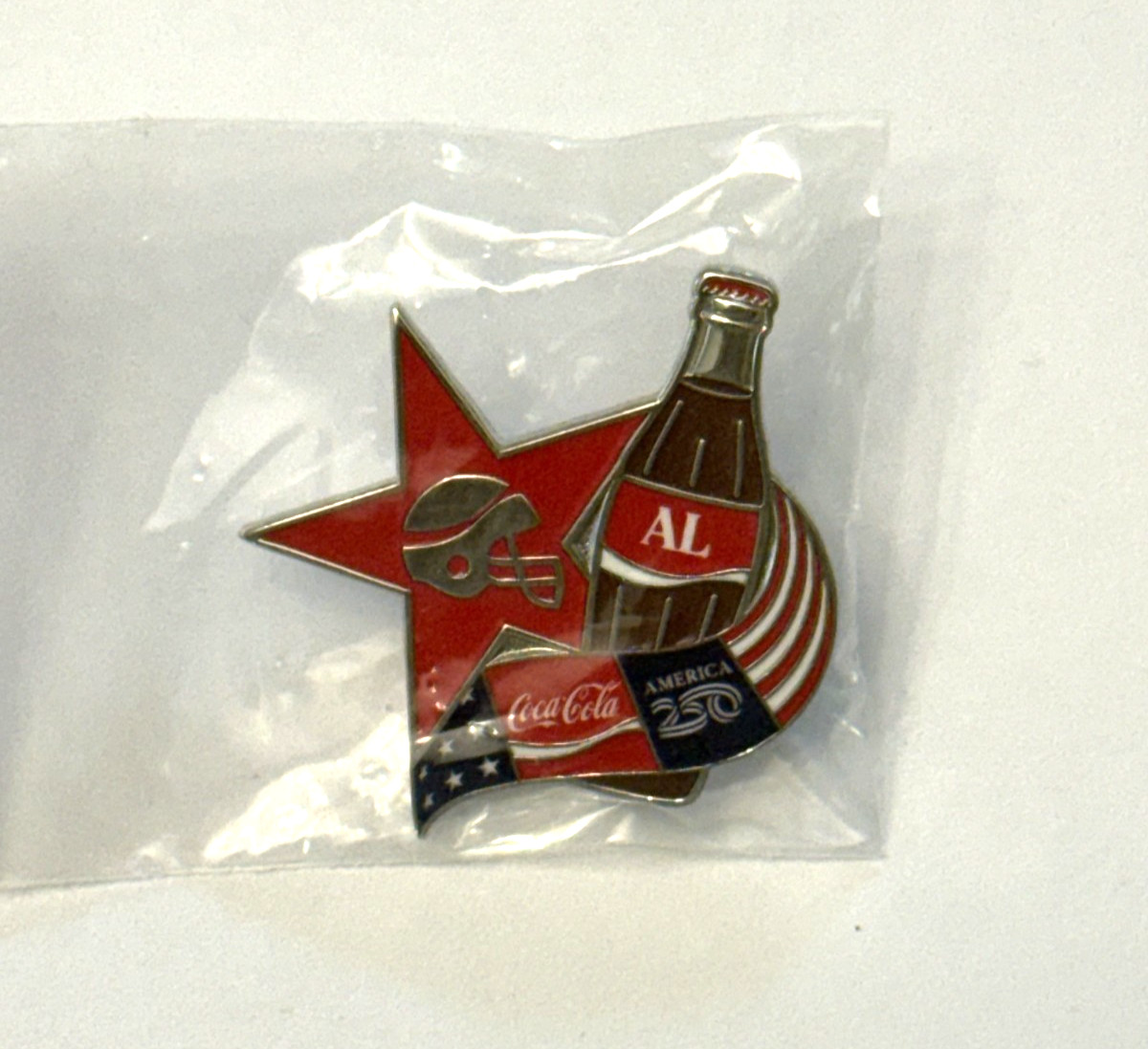 Coca-Cola America 250 Alabama AL Bottle Enamel Lapel Pin Soda