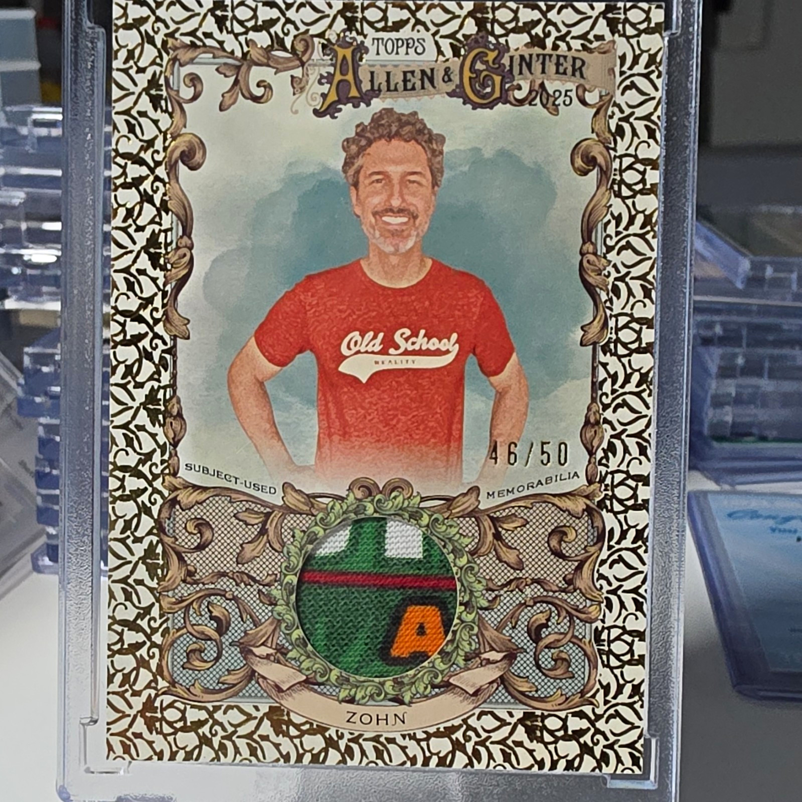 Topps 2025 Allen & Ginter Ethan Zohn Relic Insert AGR-EZ 46/50