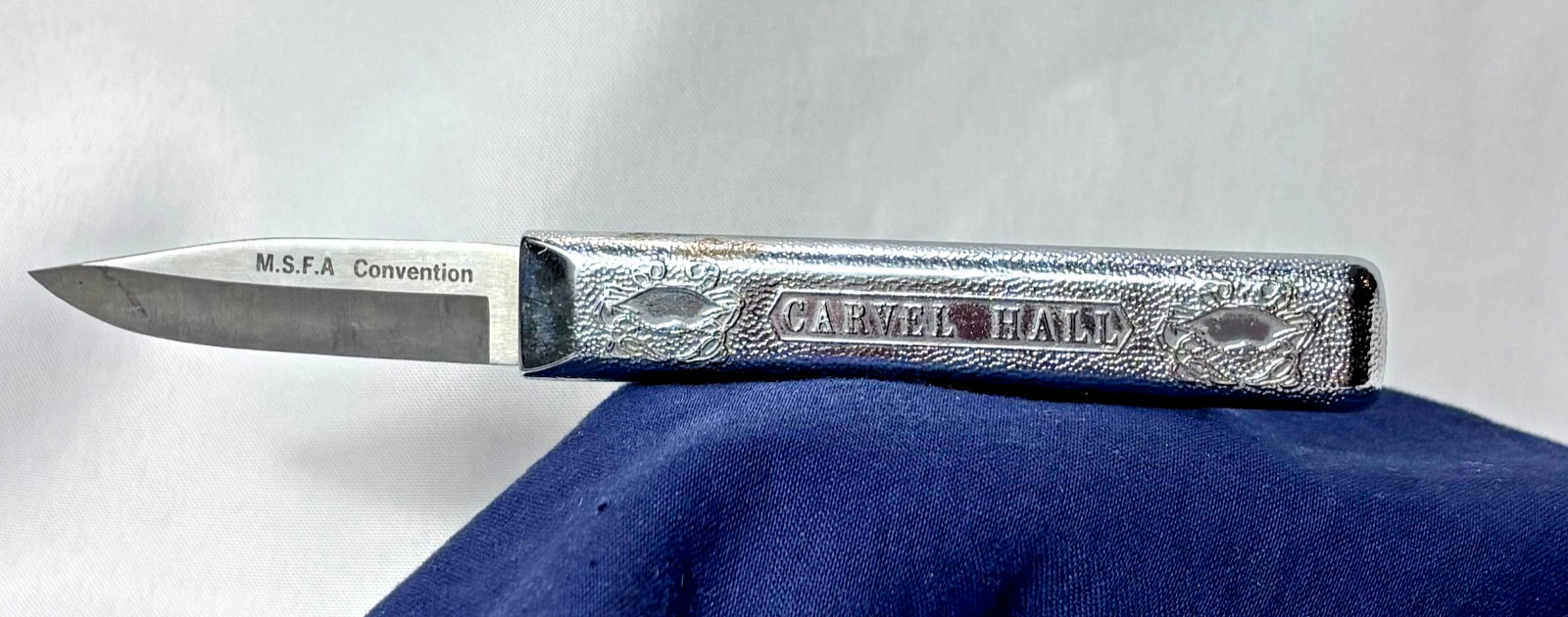 Vtg Carvel Hall Crab Knife M.S.F.A. Maryland State Fire Association Convention