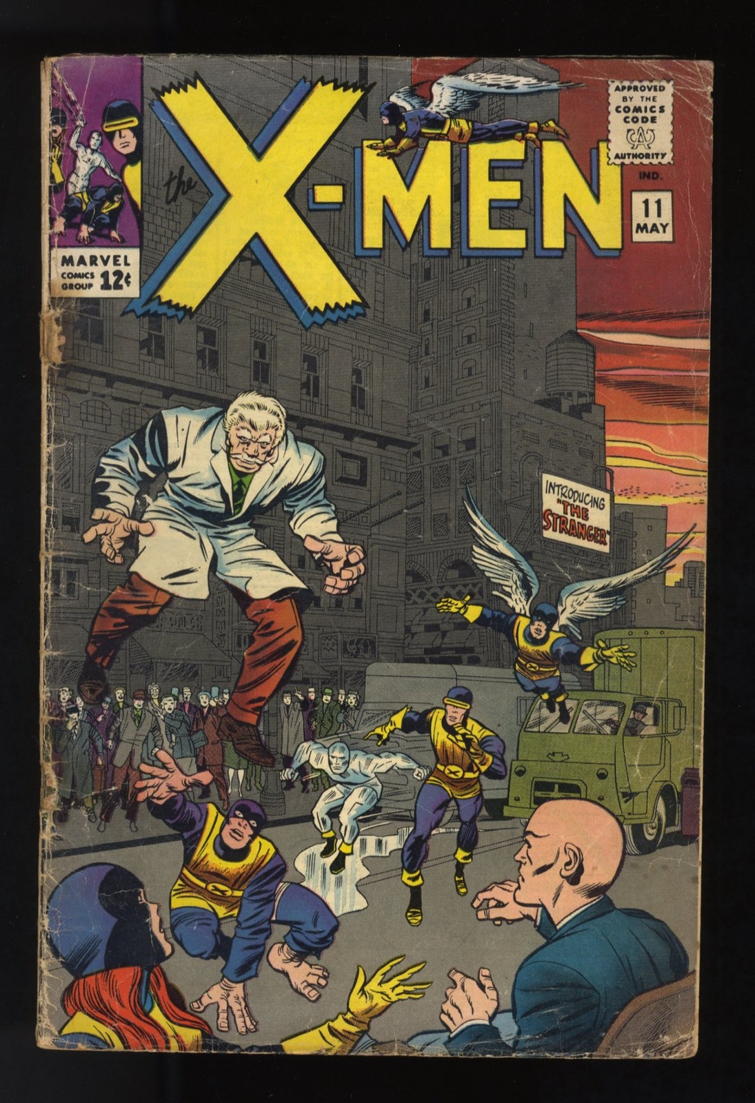 X-Men #11 GD/VG 3.0 Stan Lee Jack Kirby 1st  App Stranger  Marvel 1965