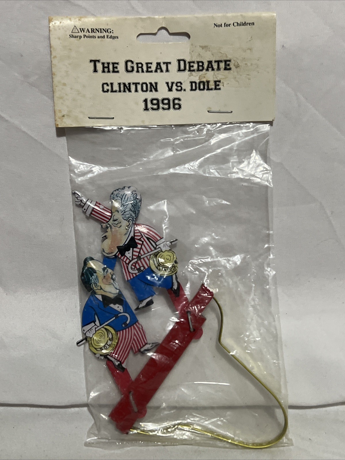 Election Memorabilia - 1996 The Great Debate - Bill Clinton vs. Bob Dole Toy Election Memorabilia - 1996 The Great Debate - Bill Clinton vs. Bob Dole Toy
