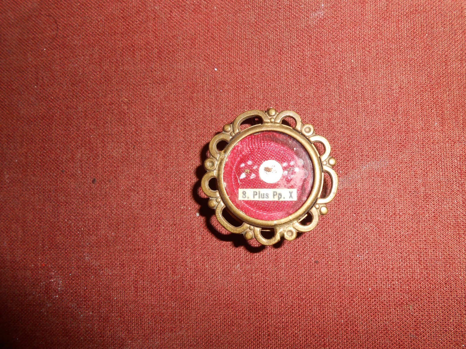 Antique Reliquary    Relic St . PIUS  Pp. X