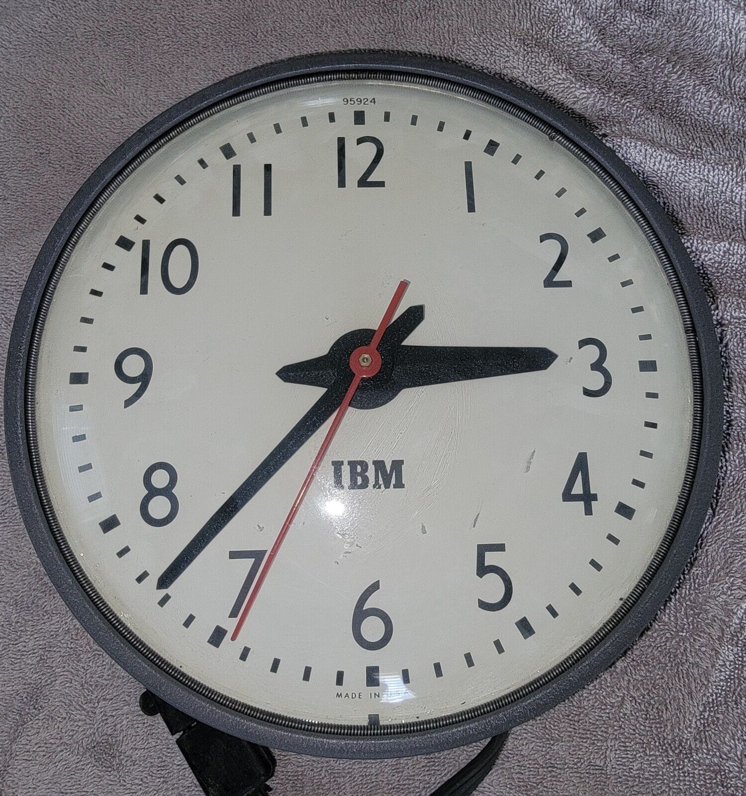 Vintage IBM Wall Clock Made In The USA