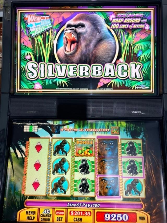 WMS WILLIAMS BB1 BB2 SILVERBACK SLOT MACHINE GAME SOFTWARE & 0S WRAP AROUND PAYS