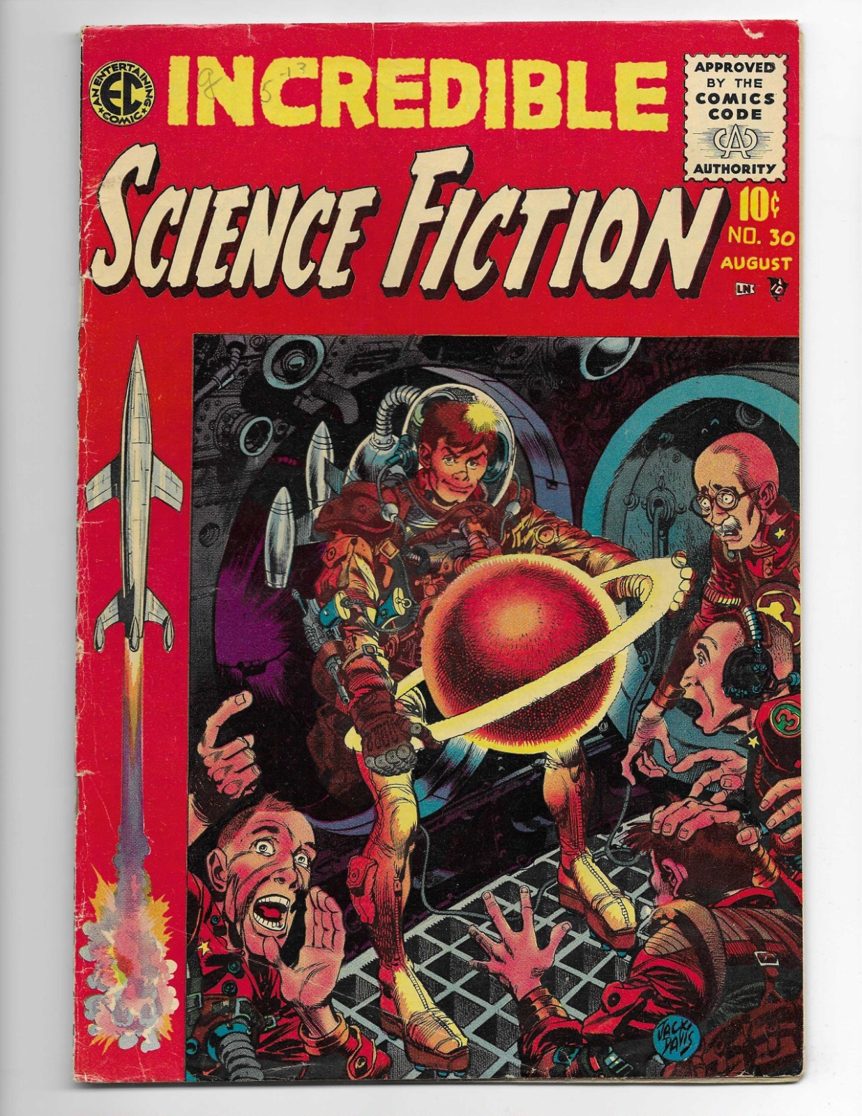 Incredible Science Fiction 30 1955 EC Comics VG/F 5.0 Jack Davis Cover