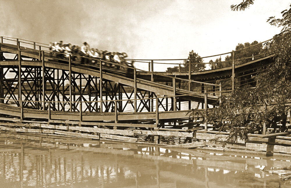 1908 Scenic Railway, Cincinnati, Ohio Old Photo 11\
