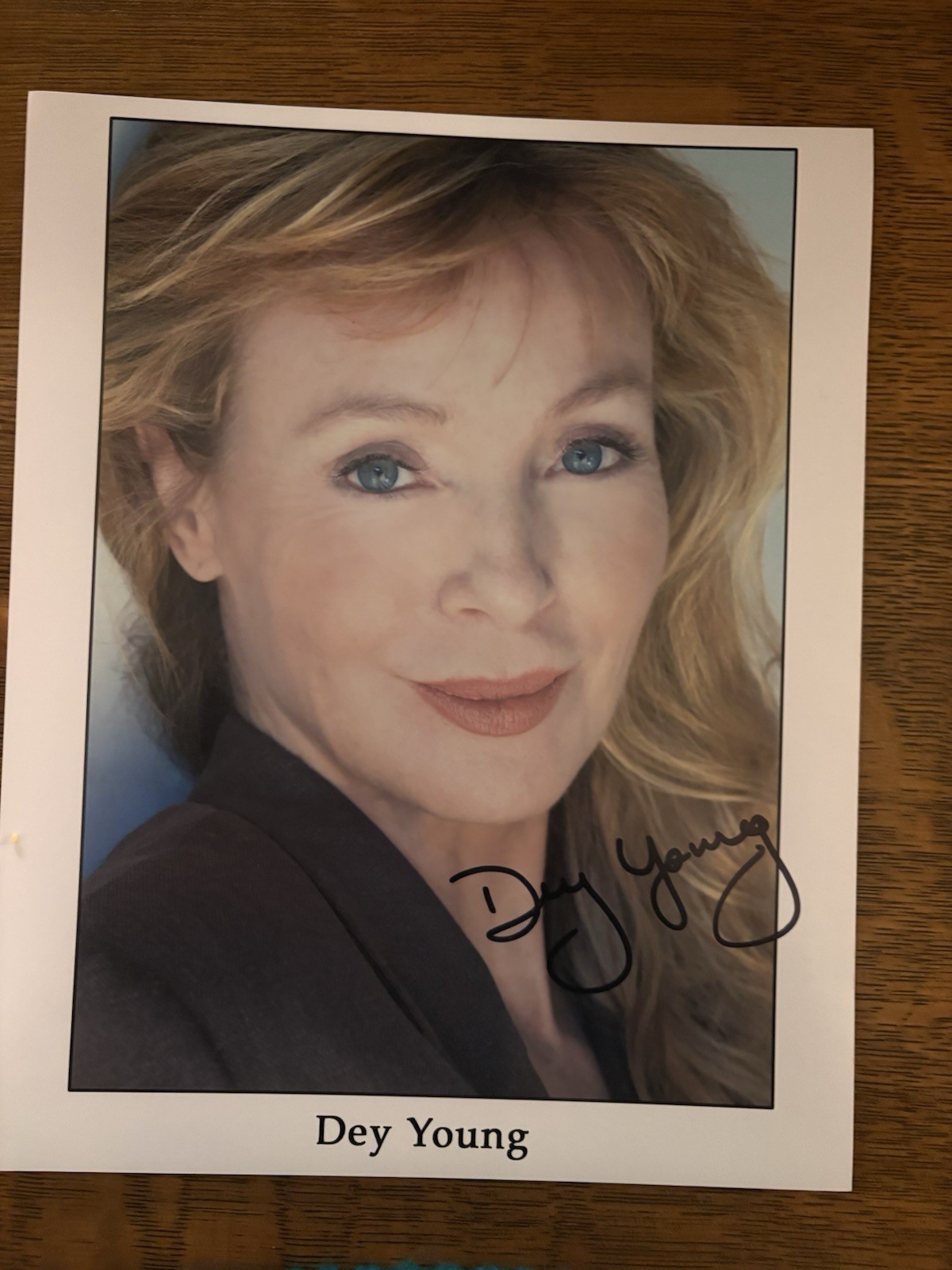 Dey Young- Signed 8 X 10 Color Photograph Dey Young- Signed 8 X 10 Color Photograph