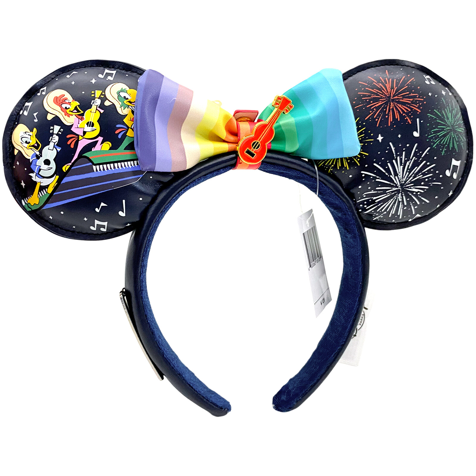 Disney-Parks Loungefly Three Caballeros Removable Bow Minnie Ears Headband US