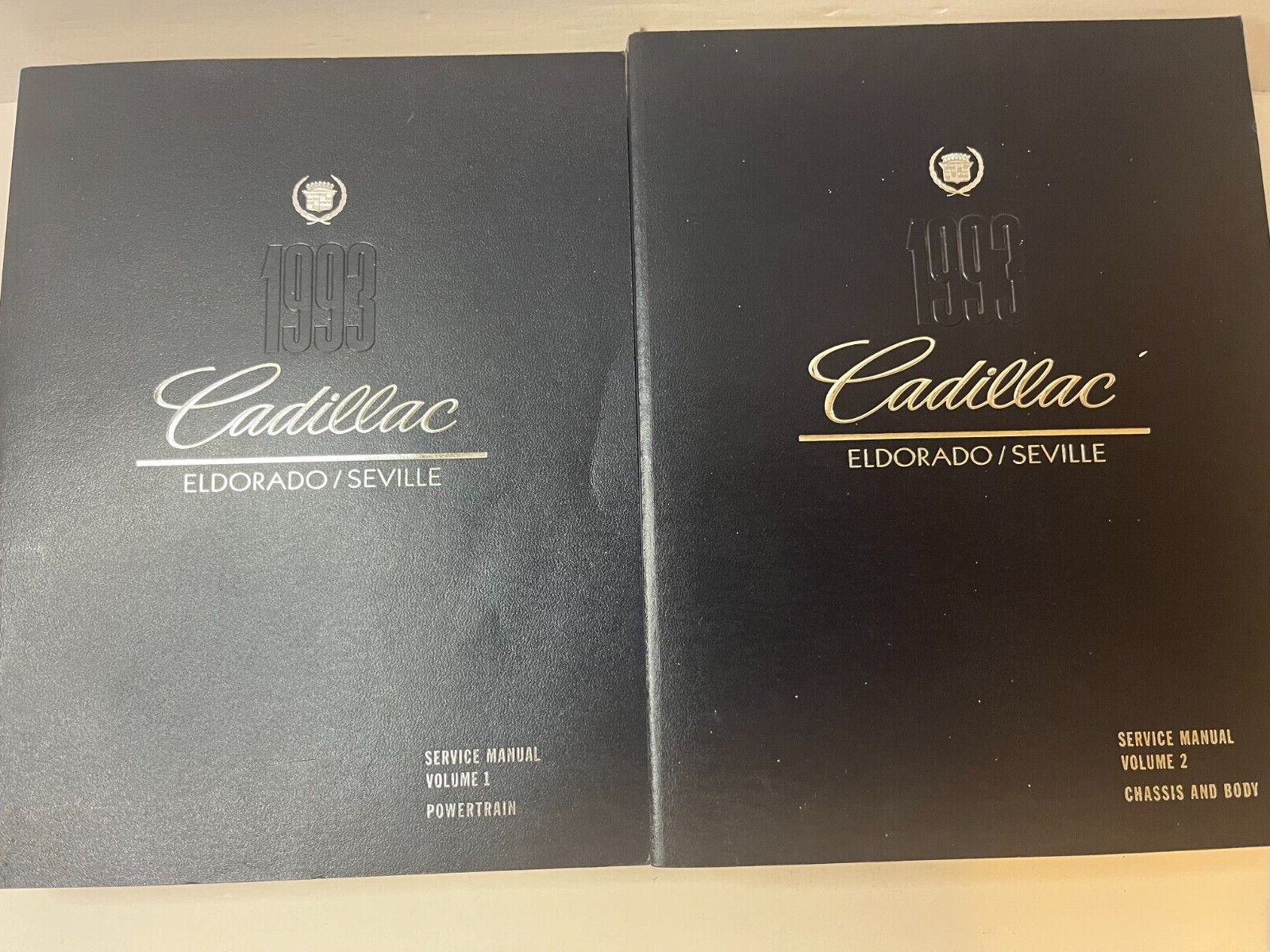 Original 1993 Cadillac Eldorado Seville Shop Service Manual Vol 1 & 2 Set 93 VG