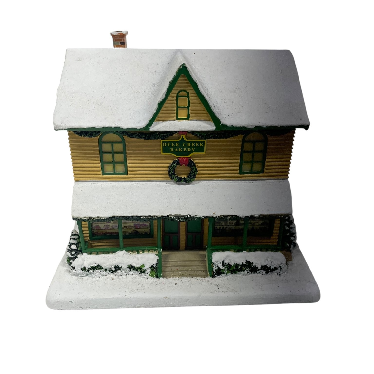 Hawthorne Village Deer Creek Bakery Christmas Collectible 2004 7.5W
