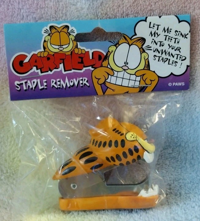 Vintage Garfield Staple Remover PAWS - New, Sealed READ