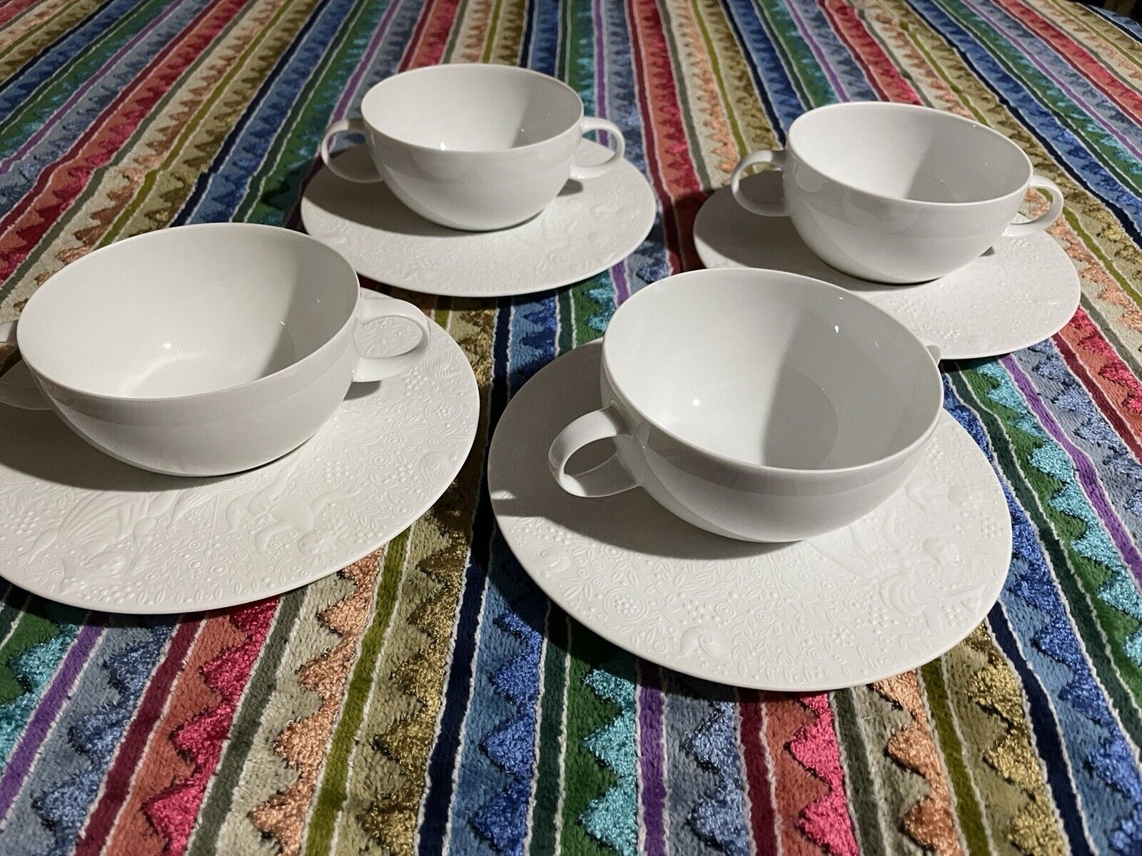Rosenthal Magic Flute White Soup cup set of 4 best porcelain