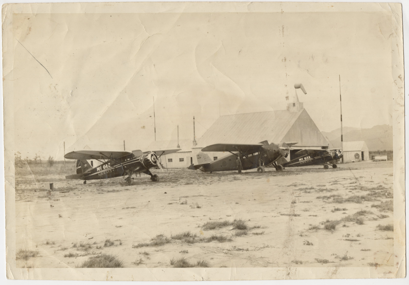 Alaska Airlines Origins McGee Airways Stinsons 1930s Vintage Photo Bush Plane