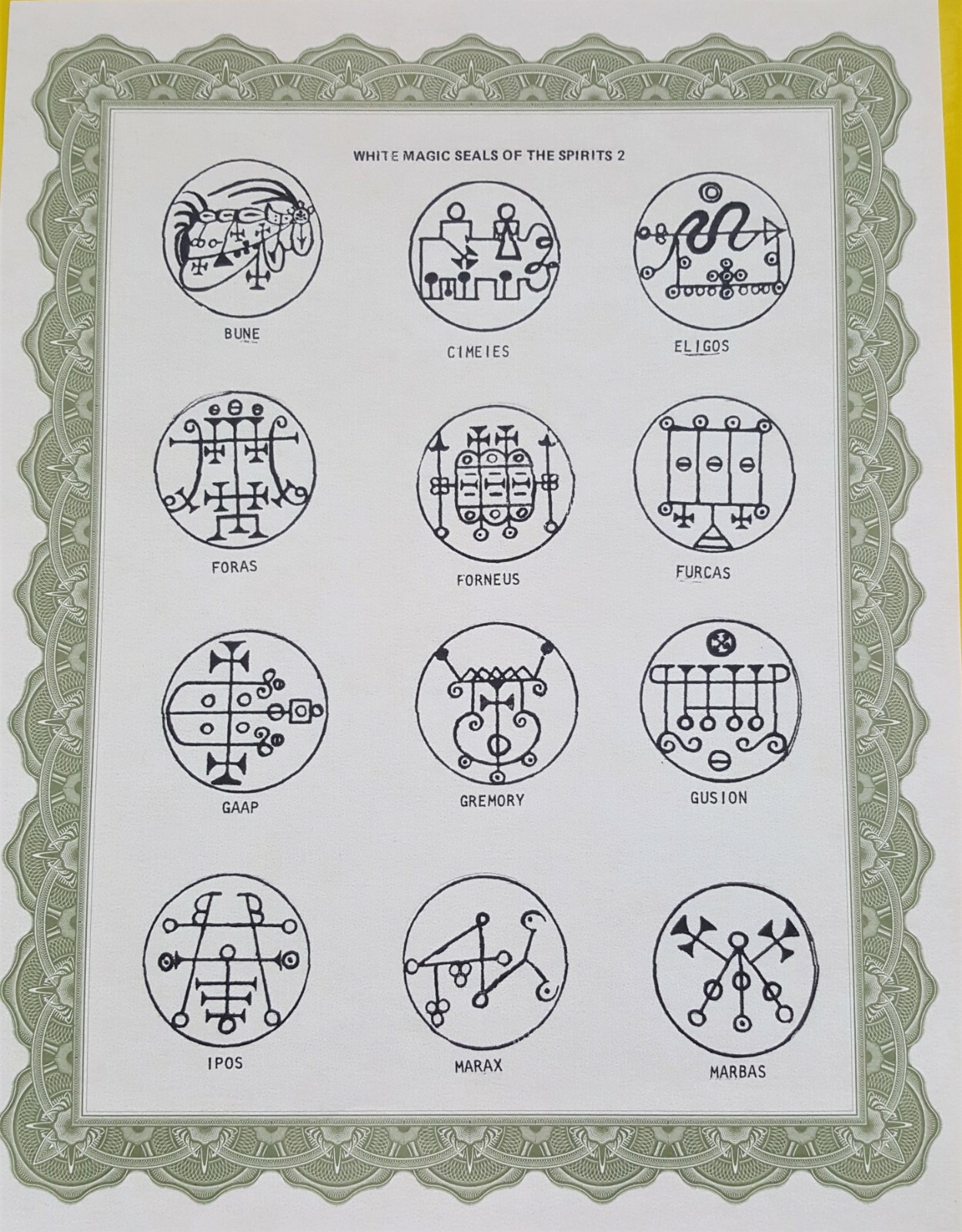POWERFUL KING SOLOMON WHITE MAGIC SEALS OF THE SPIRIT*(2)* WEALTH BOLDNESS LOVE