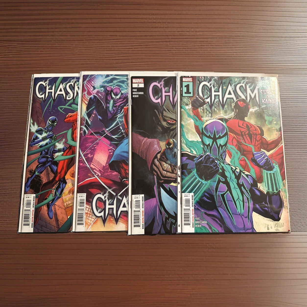 Chasm: Curse of Kaine #1-4 Complete Comic Lot Run Set Marvel Collection