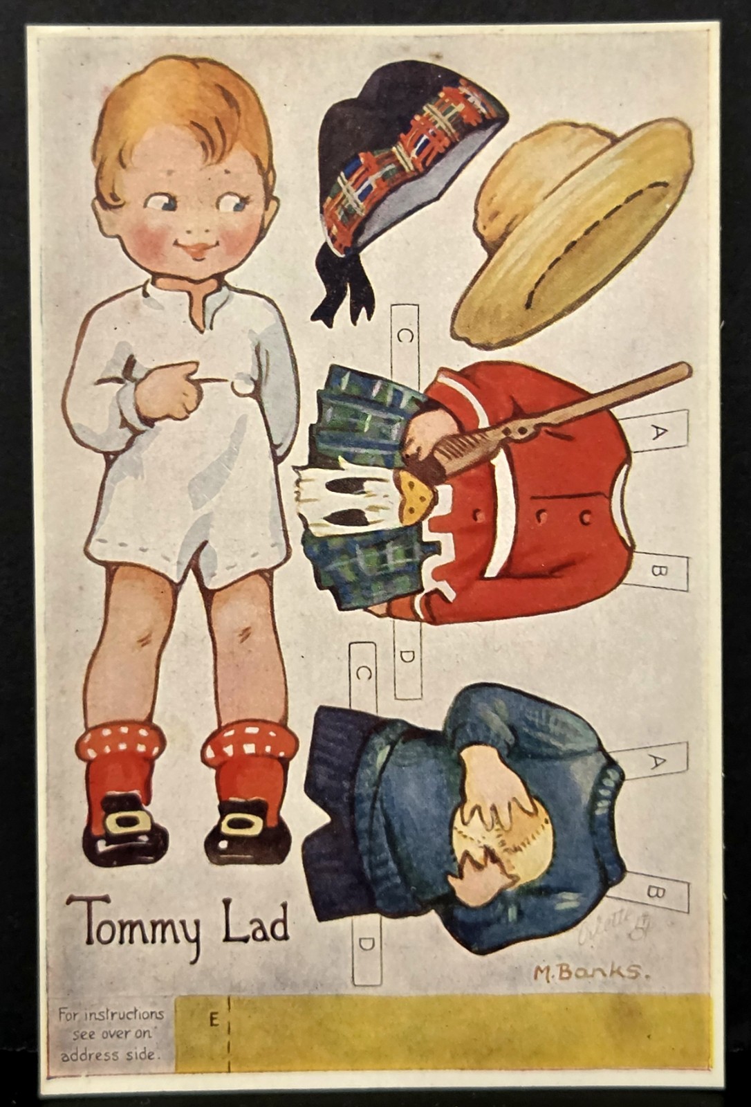 Vintage Tuck\'s Paper Doll Postcard \ Vintage Tuck\'s Paper Doll Postcard \