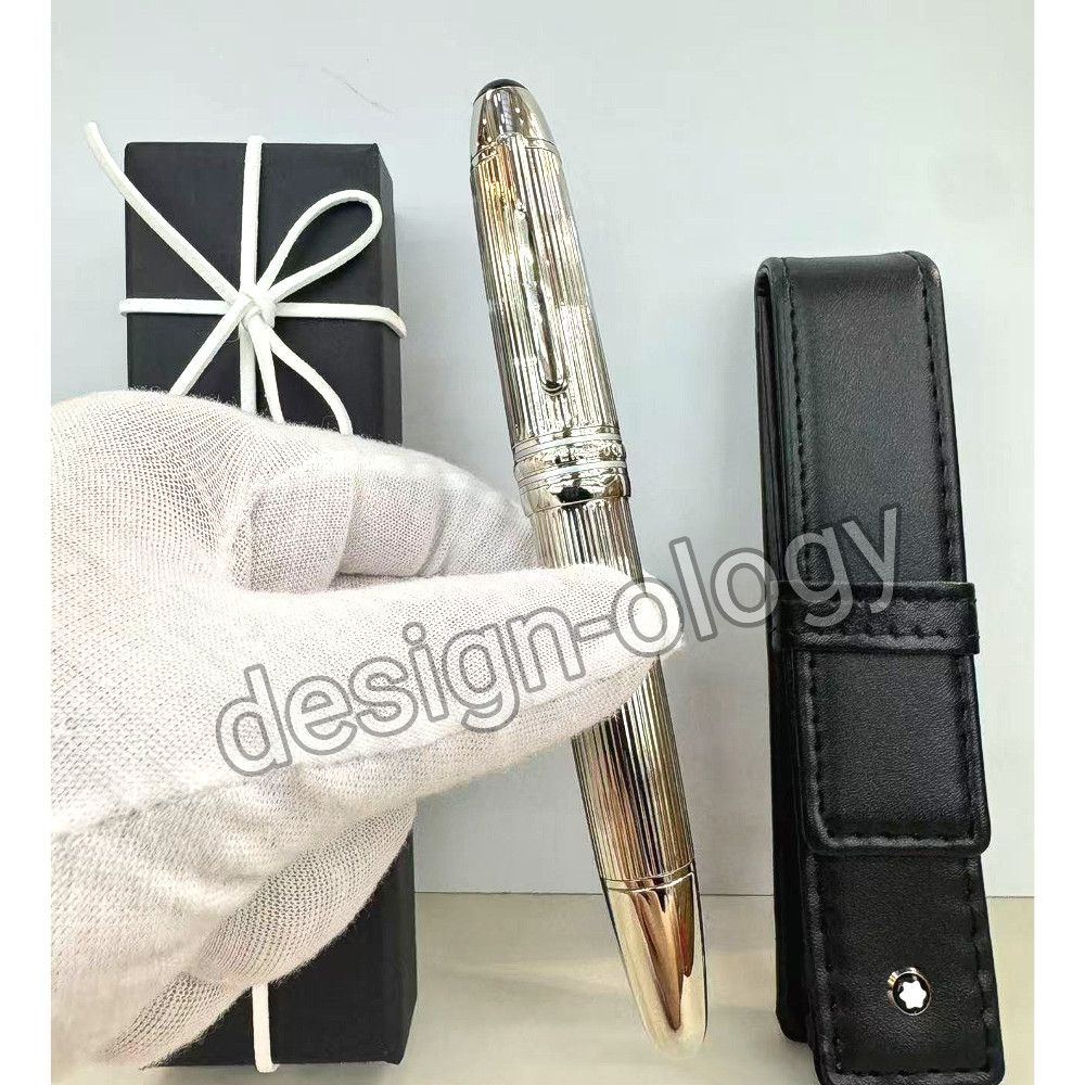 MONTBLANC Meisterstück 149 Silver Pinstripe Solitaire Fountain Pen w/ Box