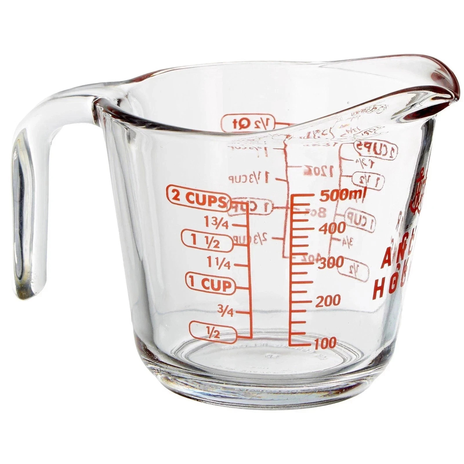 Anchor Hocking Glass Measuring Cup, 2 Cup, 