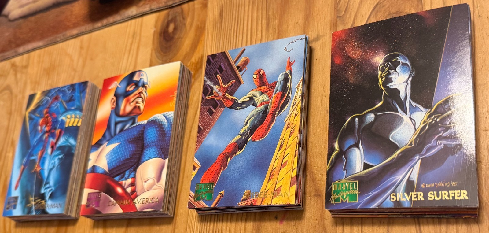 1995 Fleer Marvel Masterpieces Partial Set (125 Cards) Spider-Man Silver Surfer