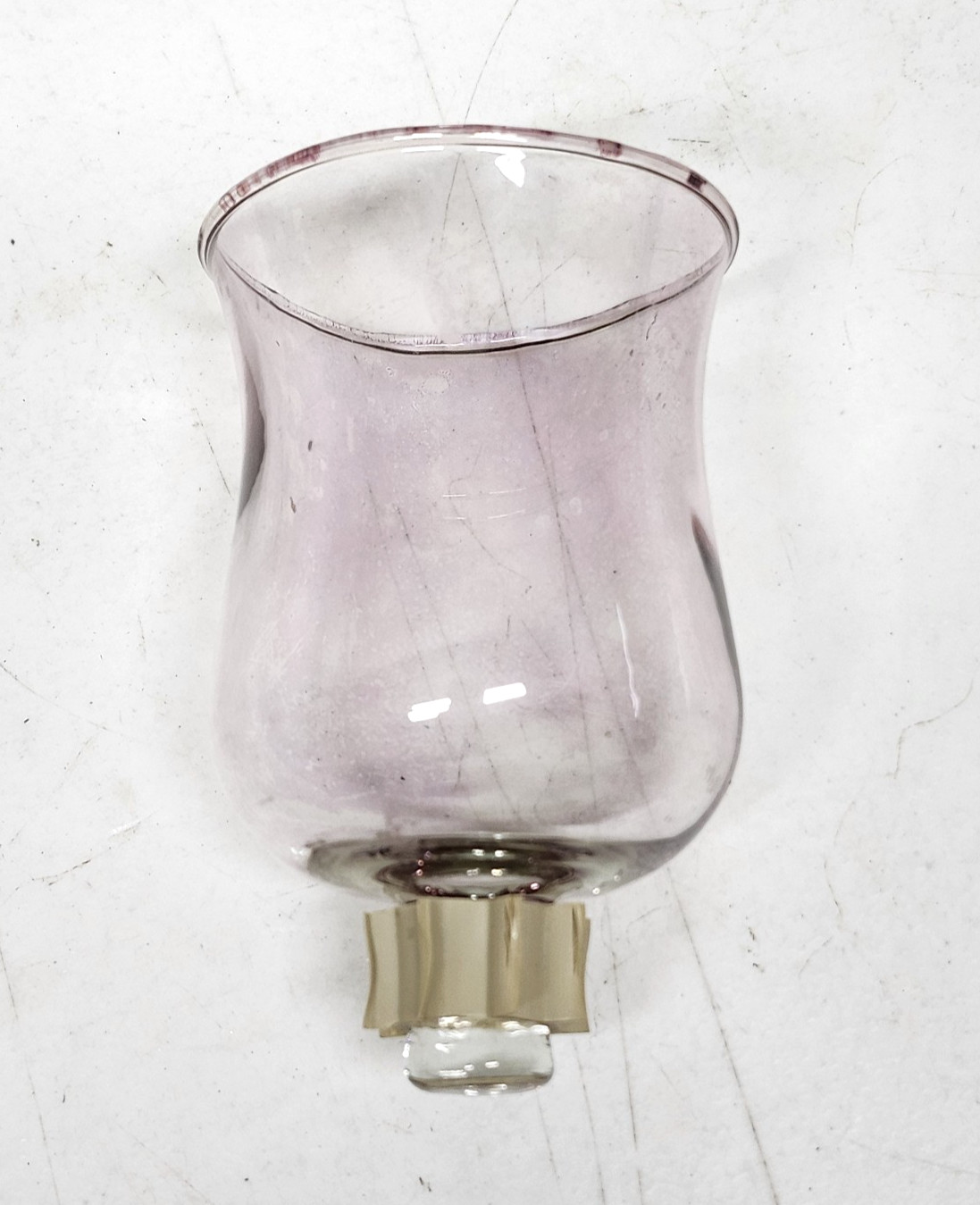 Vintage Home Interior Pink Blush Votive Cup Candle Holder w/Grommet 