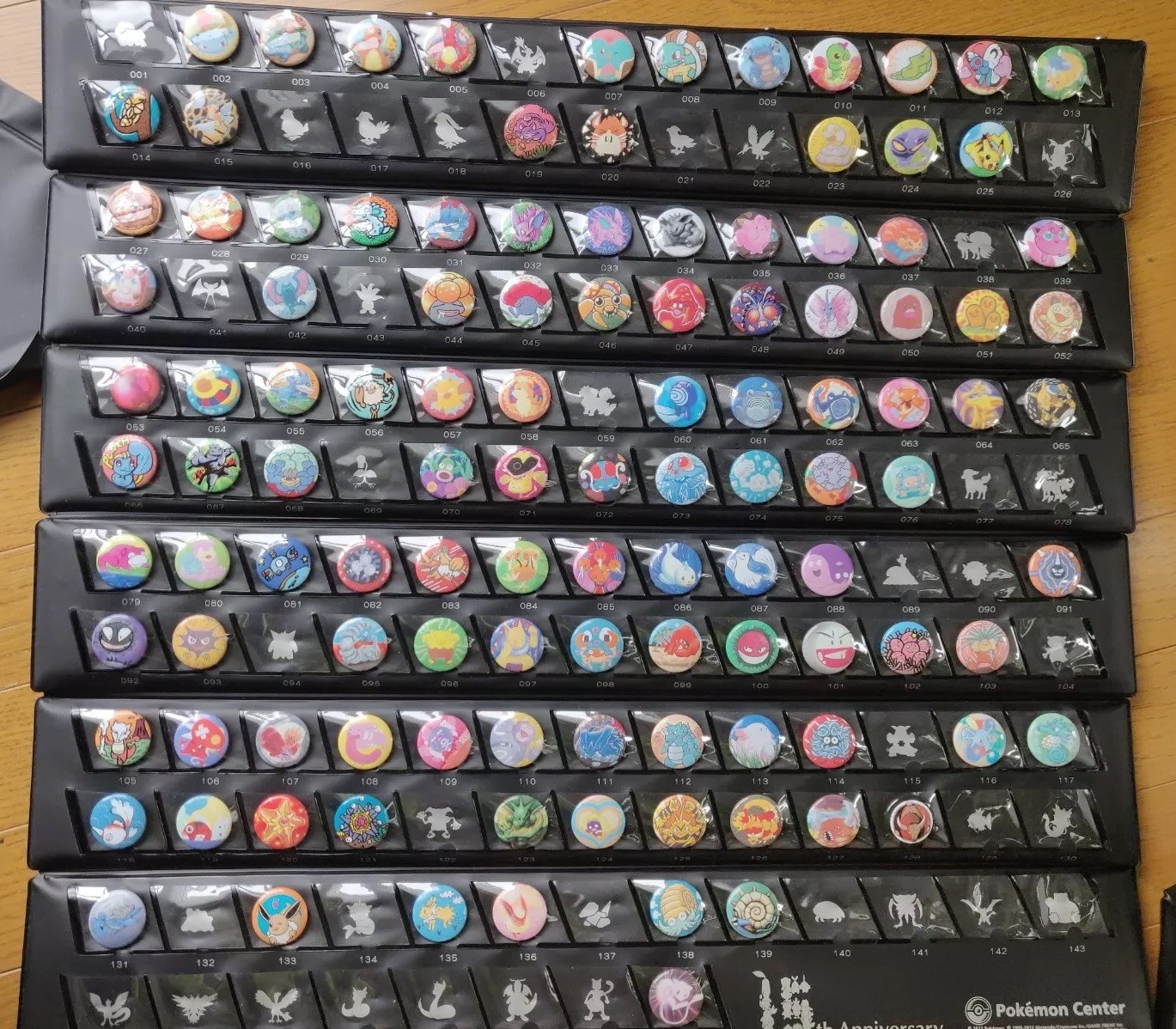 Pokemon Center Japan pin badge Collection 15th anniversary 2013  price P. Unit