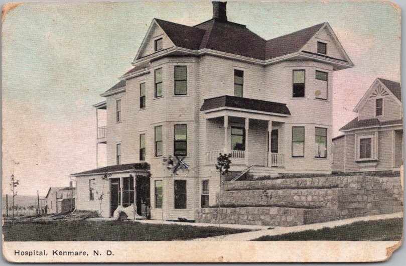 Vintage 1910s KENMARE, North Dakota Postcard \