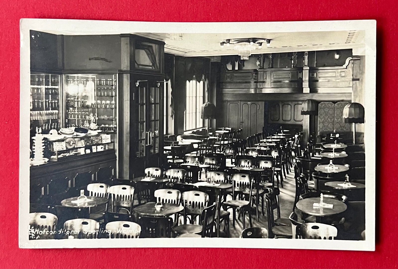 Photo postcard Weimar in Thuringia 1927 Hofconditorei Sperling (154105 Photo postcard Weimar in Thuringia 1927 Hofconditorei Sperling (154105