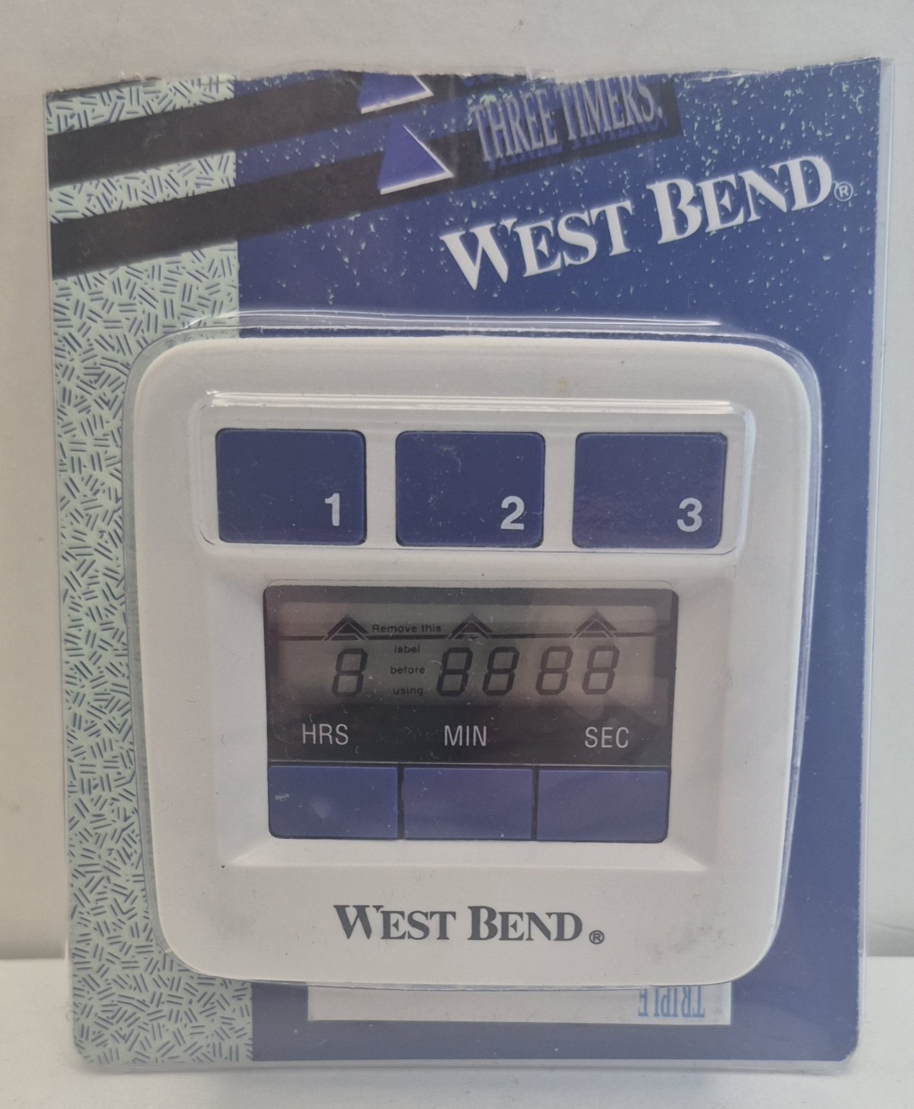 Vintage West Bend 40032 Electronic Triple Timer Open Box