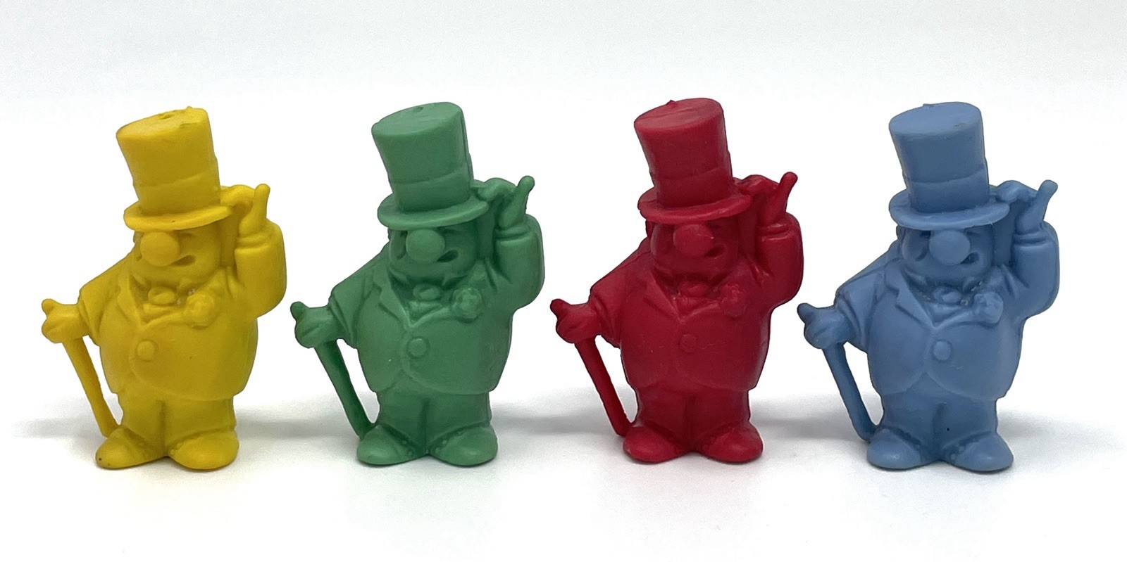 Vintage WC Fields Frito Lay Pencil Topper Eraser Lot of 4 Yellow Green Red Blue