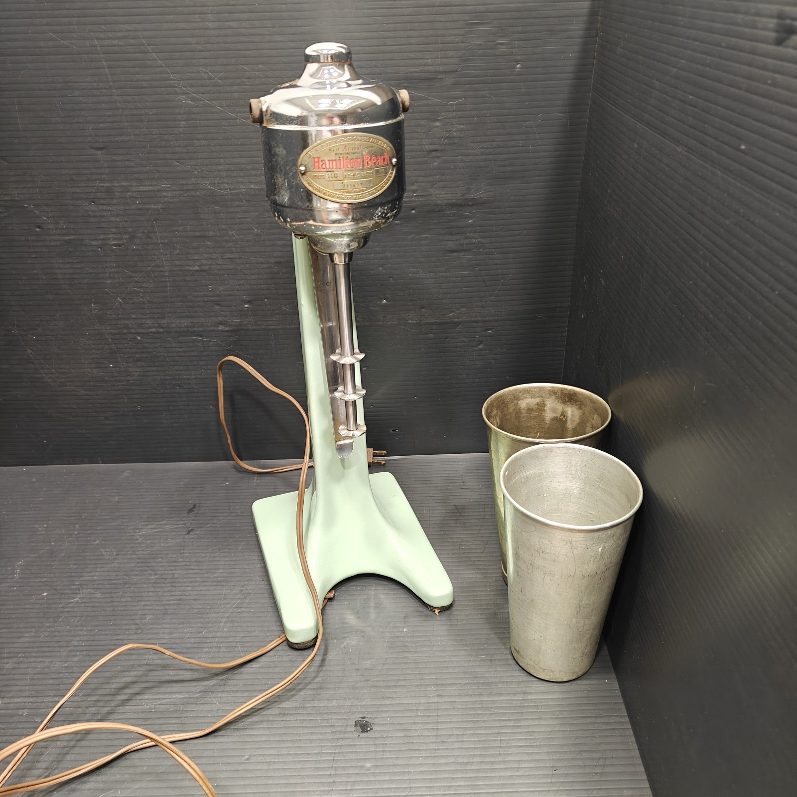 Hamilton Beach Arnold No 17 Malt Mixer Milkshake Machine Green 1920s FOR PARTS