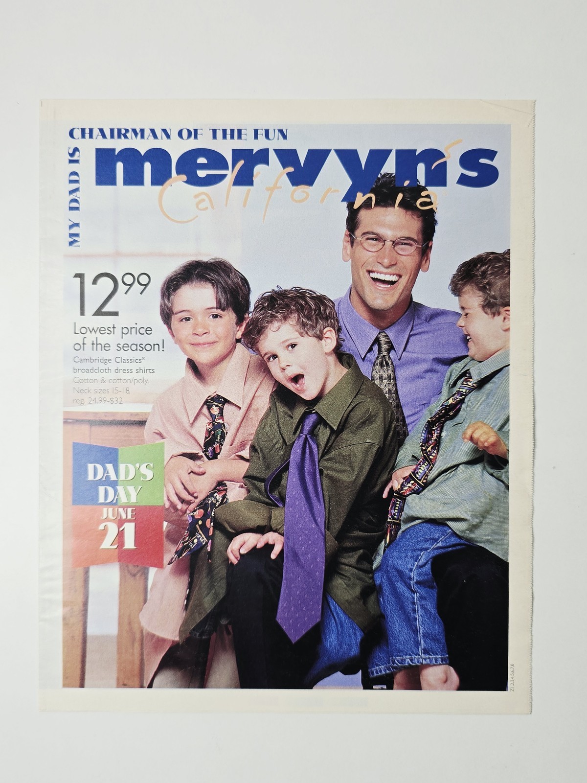 1998 Mervyns Big Brands Small Prices Mens Fashion Circular 12 Pages Vintage Levi
