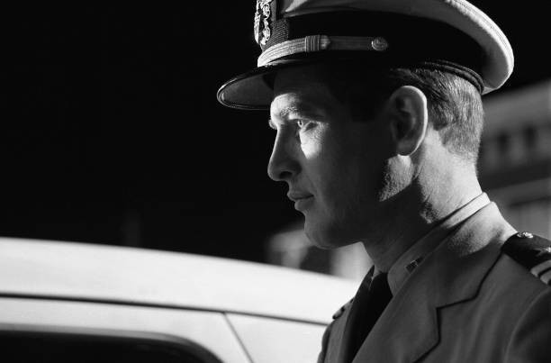 American film actor Paul Newman a scene film Terrace Los Angeles C- Old Photo 1