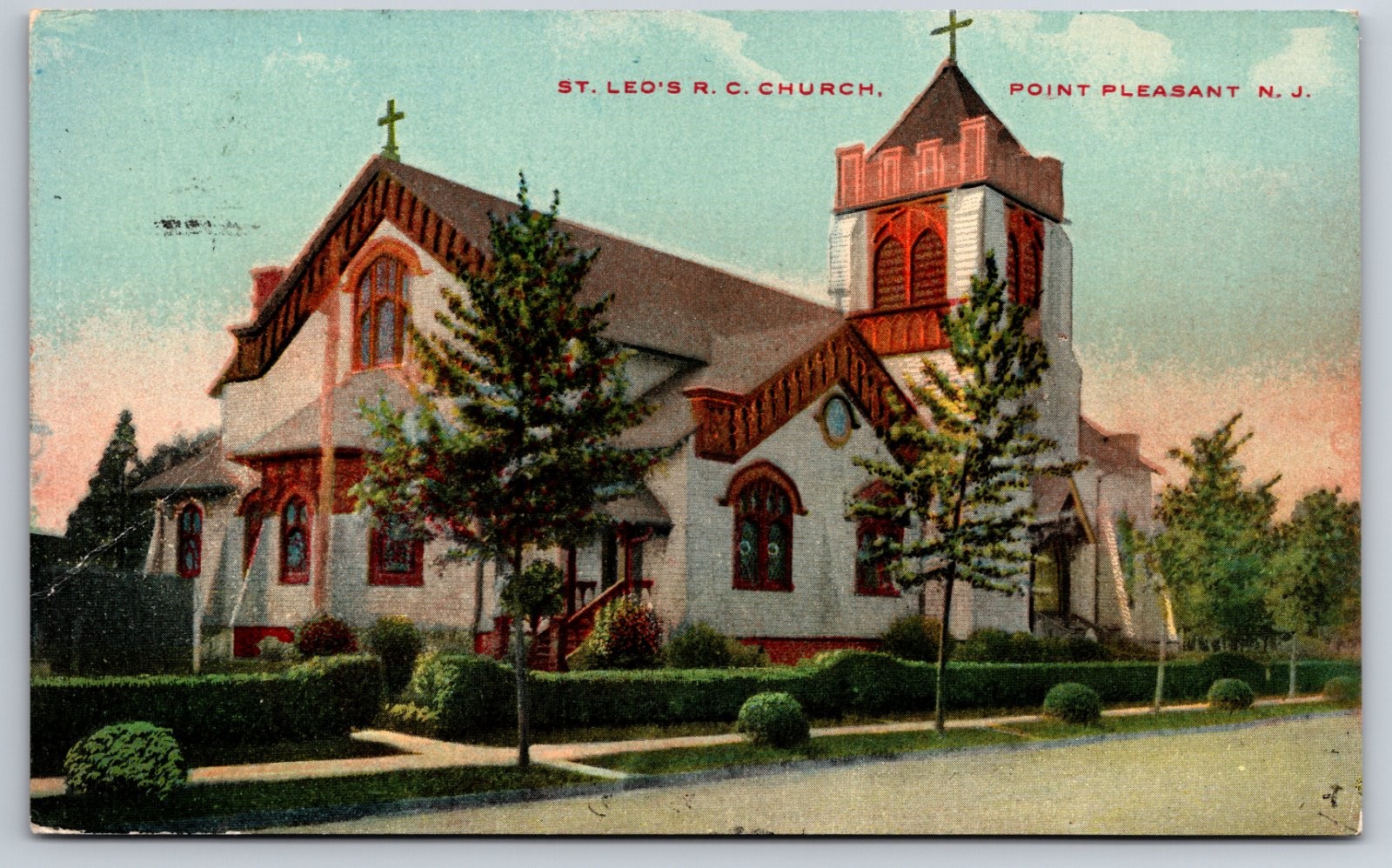 St. Leo\'s Roman Catholic Church Point Pleasant New Jersey Postcard