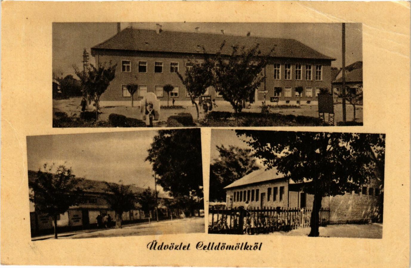 Old postcard Greetings from Celldomolk HUNGARY (846017)
