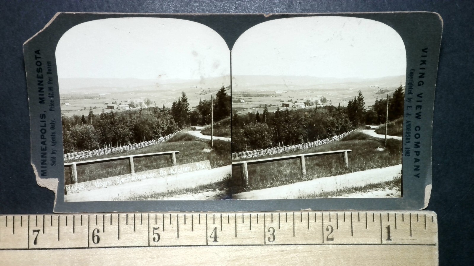 Minneapolis Minnesota Landscape Stereoview Viking View Co. 1902 E. J. Anderson