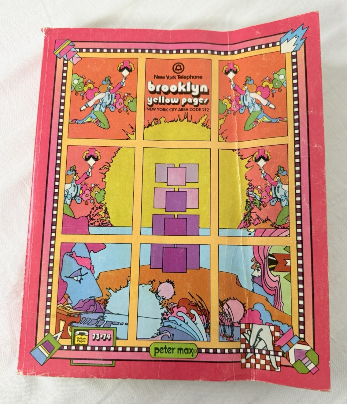 Peter Max 1973 Brooklyn Yellow Pages Very Clean 974 pp Peter Max 1973 Brooklyn Yellow Pages Very Clean 974 pp