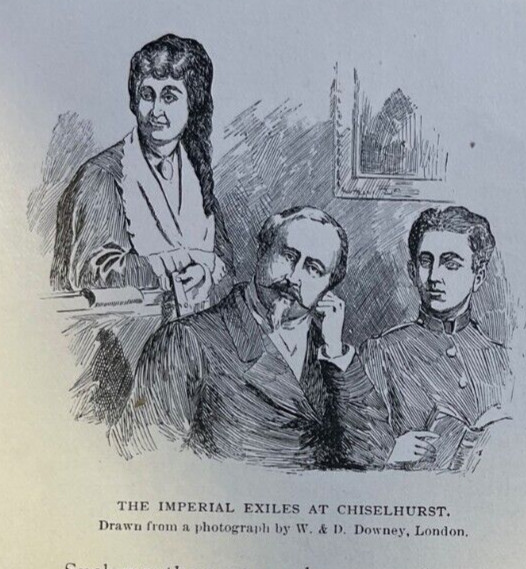 1892 Empress Eugenie in Exile