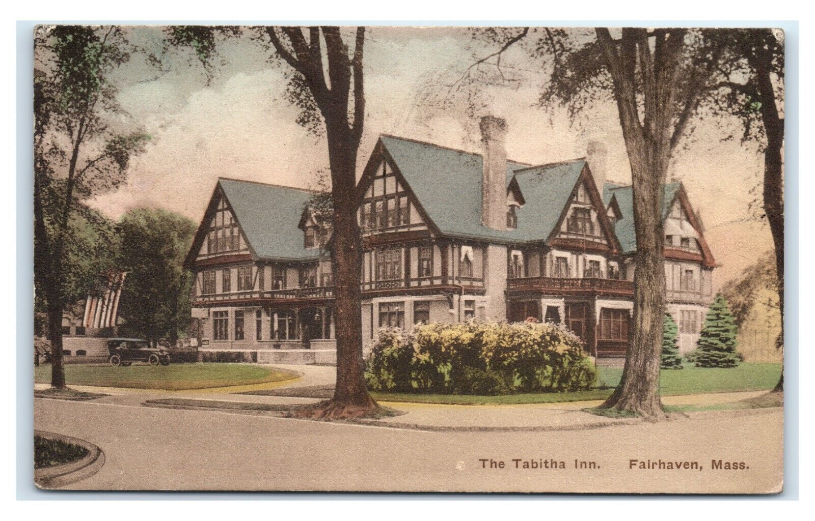 Postcard The Tabitha Inn, Fairhaven MA Mass 1924 H15