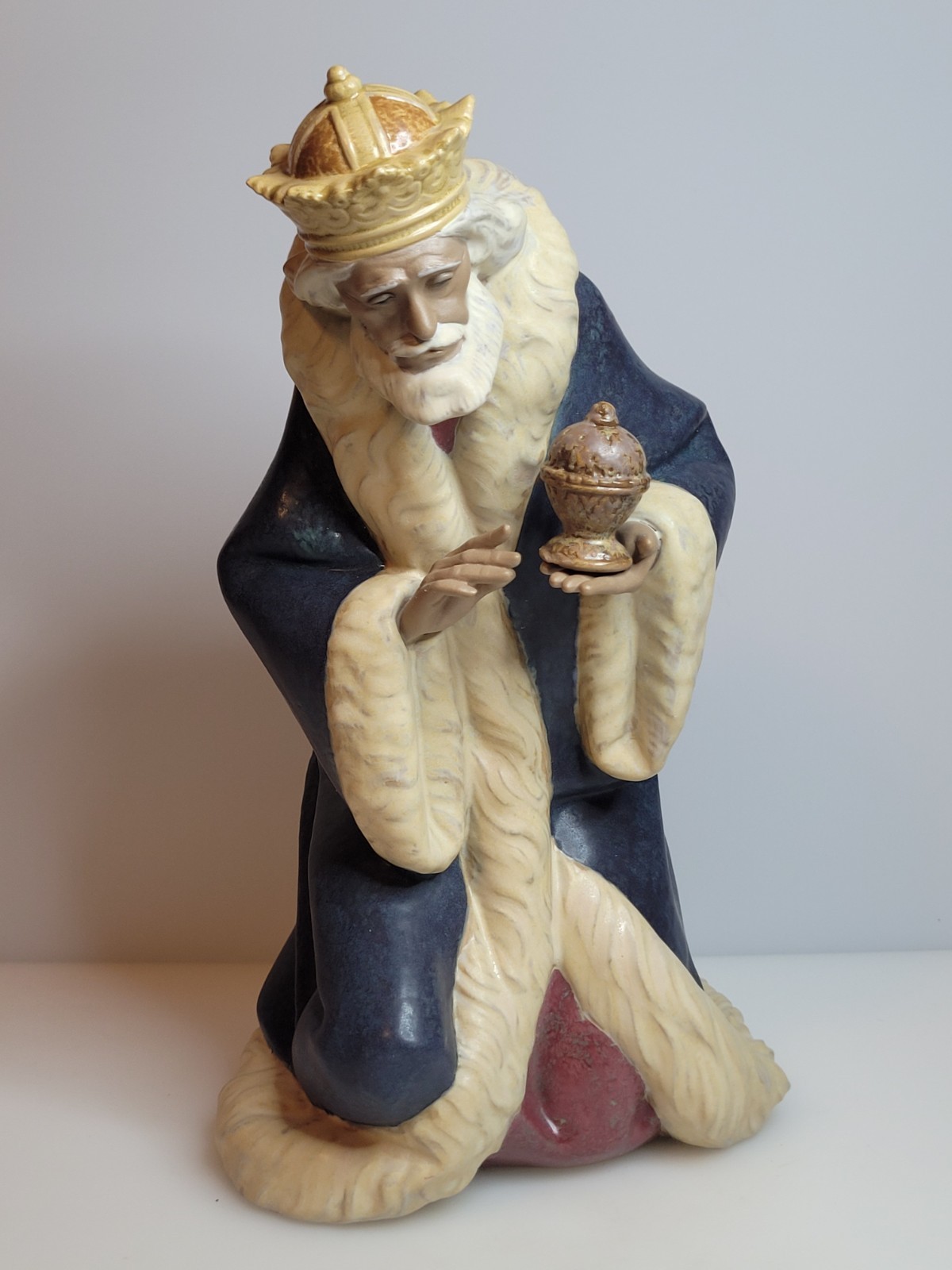 Lladro SIGNED King Melchior Nativity Figurine 01012278 Gres Signed Juan Lladro
