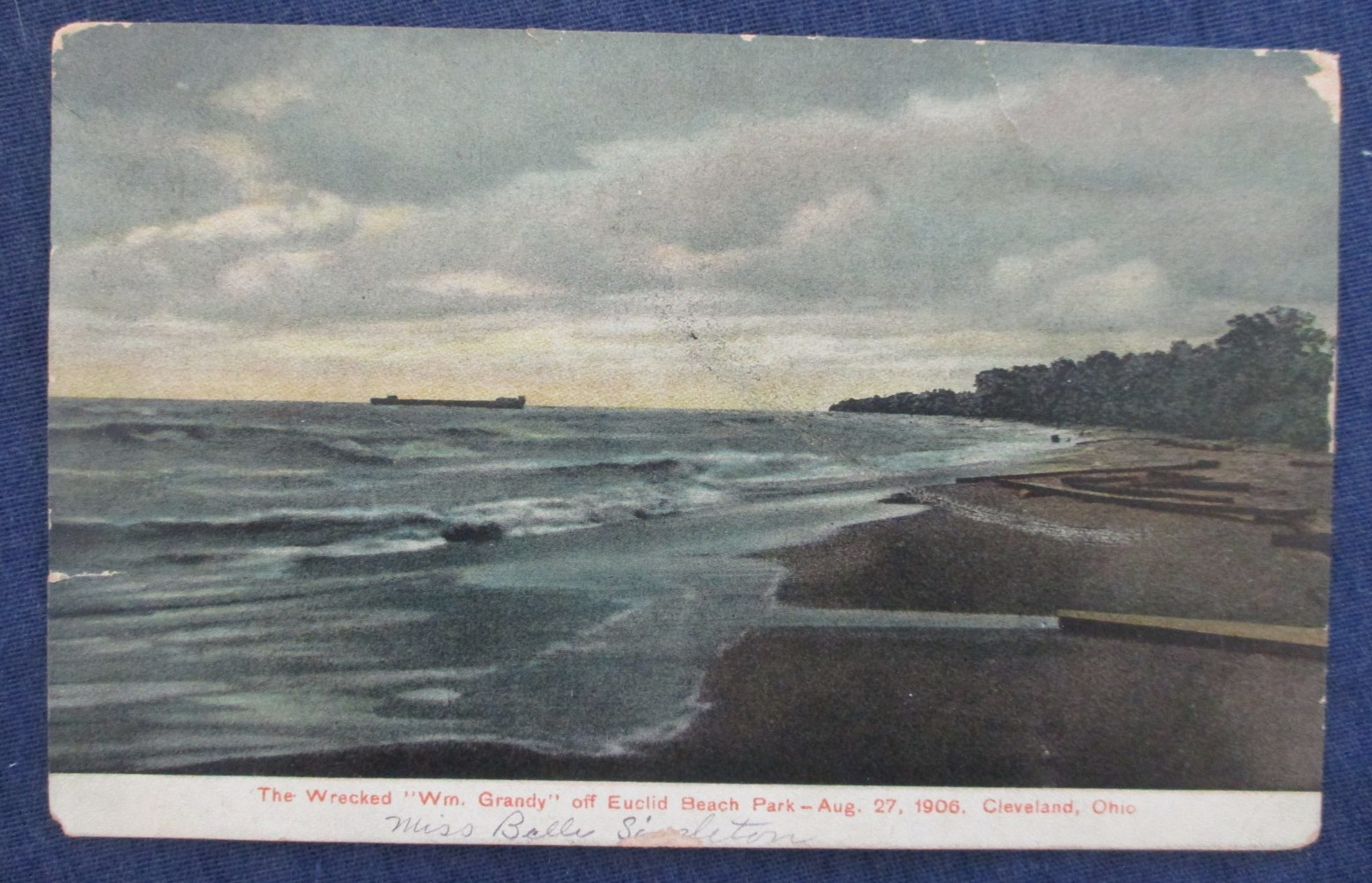 1906 Cleveland Ohio Euclid Beach Park Ship Wreck \