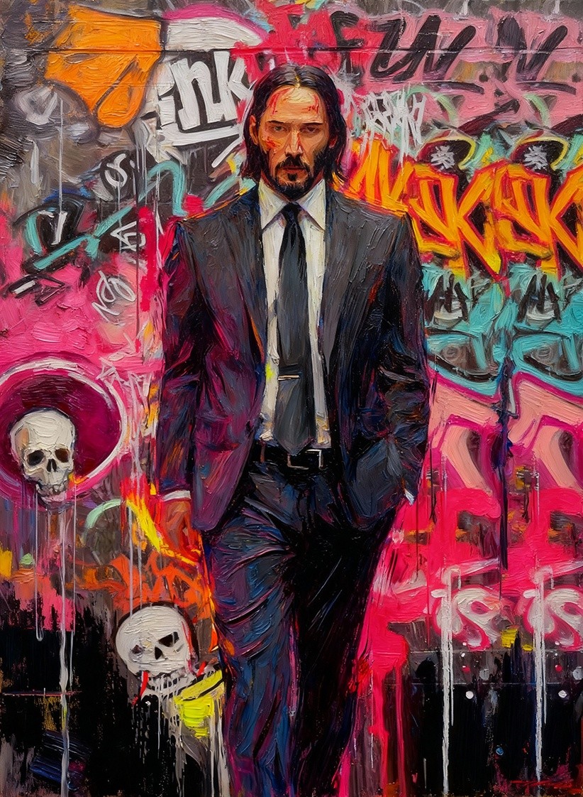 John Wick Keanu Reeves Limited Edition Artist Signed Art Trading Card /30