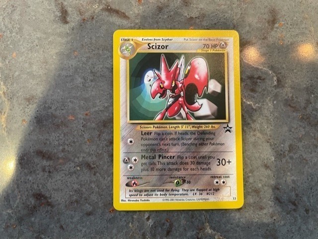 Scizor #33 Black Star Promo Pokemon Card Wotc Never played