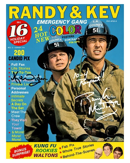 Randolph Mantooth Kevin Tighe Emergency 8x10 Autograph Photo Reprint Collectible