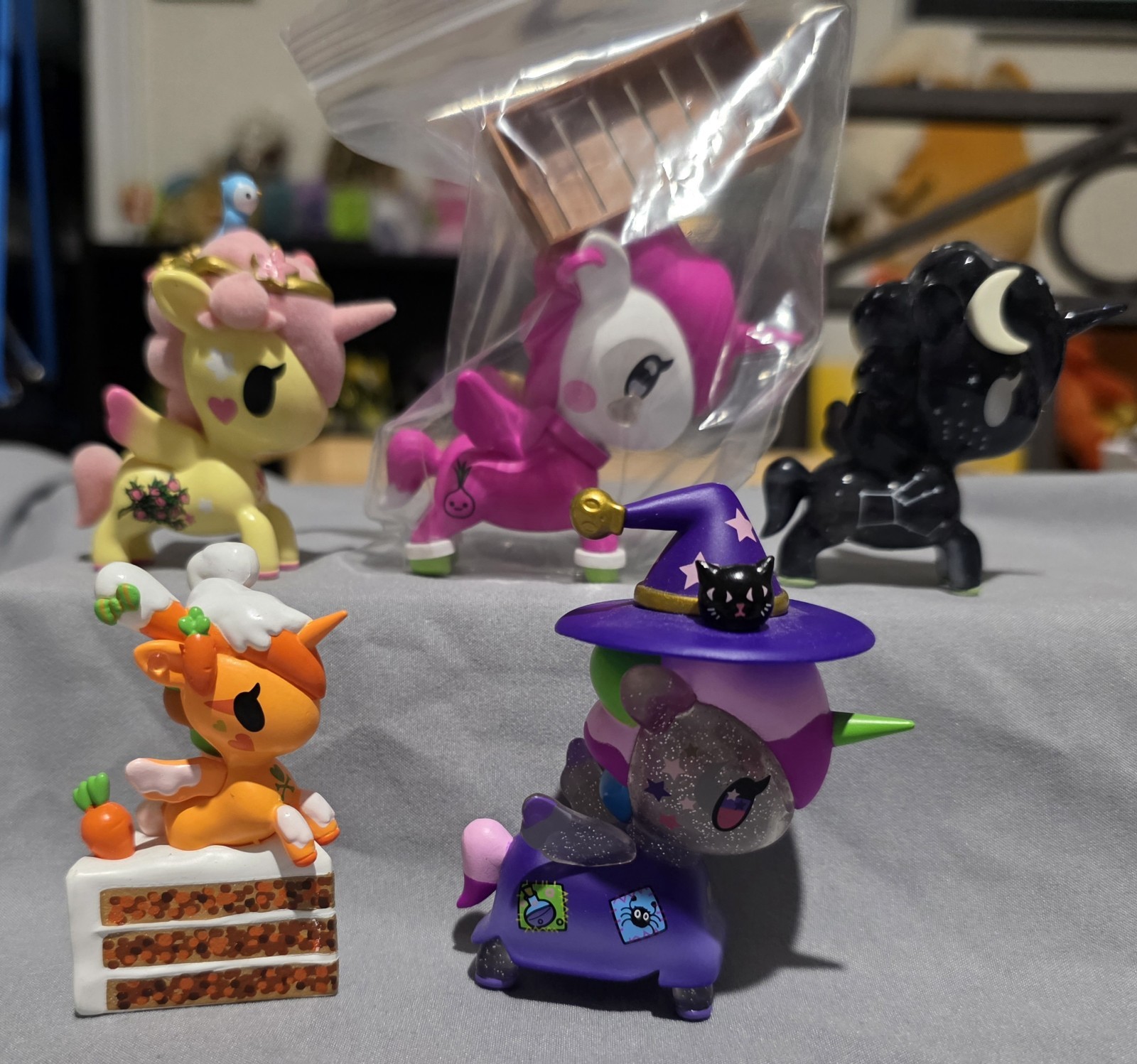 Mixed Lot of 5 Tokidoki Unicorno Vinyl Figurines