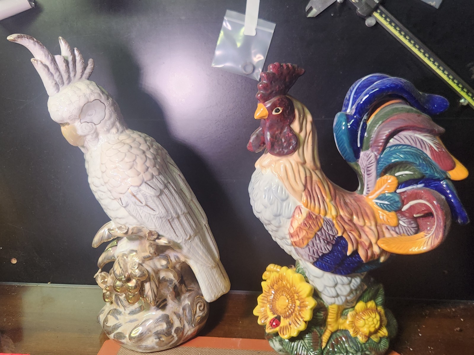 J Wilfred Ceramic Rooster And Barrington Collection Cockatoo