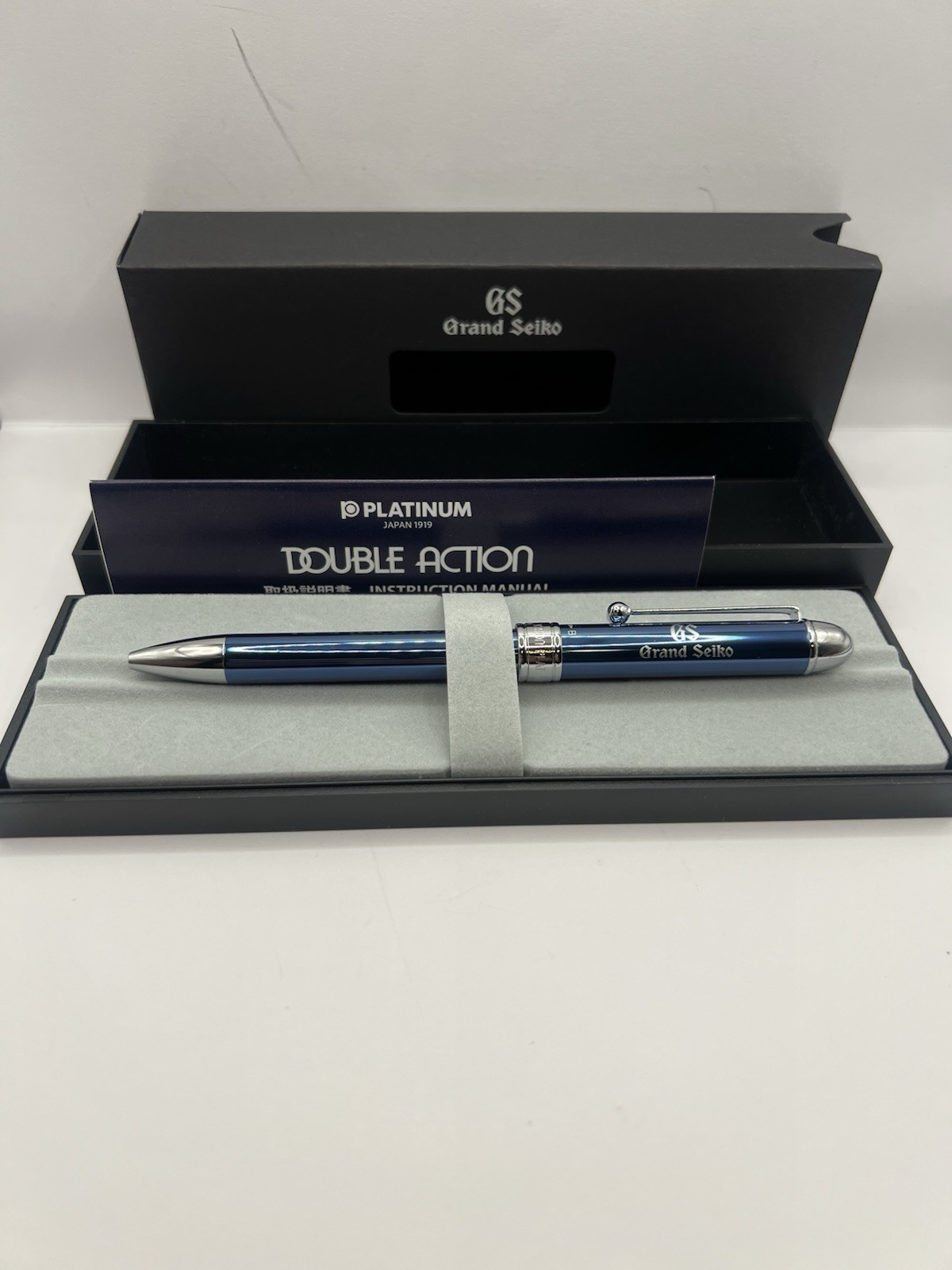 Grand Seiko ballpoint pen black red mechanical pencil #01f18a